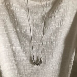 Madewell silver mini coin necklace